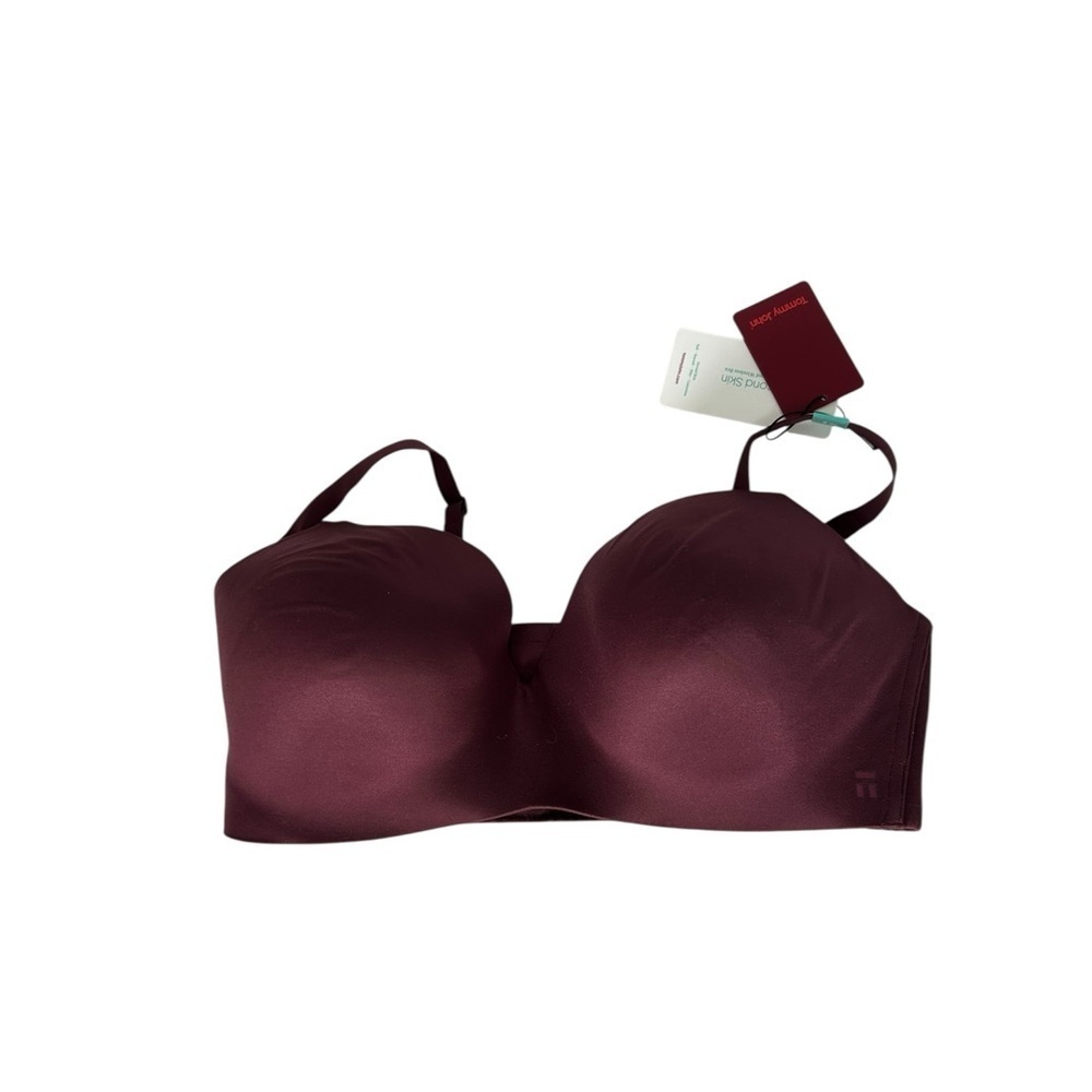 Tommy John Second Skin Lightly Lined Demi Bra Winetasting Burgundy 38 DD NWT